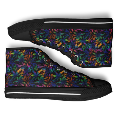 Chokefish™ Urban Peak Retro High Tops-Cannabis-011-2